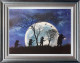 We Hates Weasels - 3D High Gloss - Blue And Silver Framed