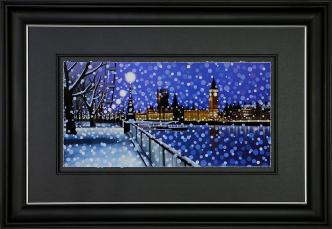 Westminster Flurries - Paper - Black Framed