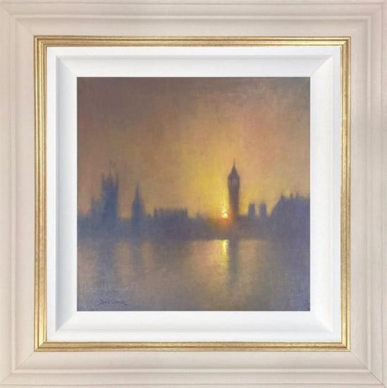Westminster Glow - Original - Cream Framed Westminster Glow - Original - Cream Framed