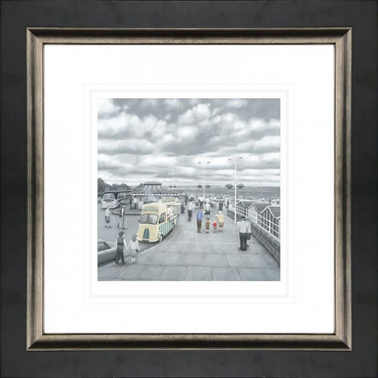 What Do You Like Best, Grandad Or Chips - Paper - Black Framed