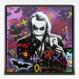 Why So Serious? - Original - White Framed