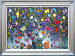 Wild Magic - XL Edition - Silver-Blue Framed