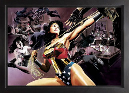 Wonder Woman: Defender Of Truth - Standard Canvas - Black Framed - Framed Box Canvas