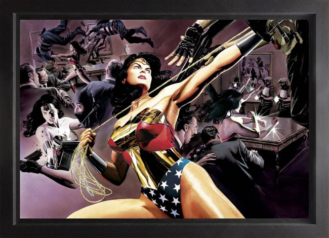 Wonder Woman: Defender Of Truth - Standard Canvas - Black Framed