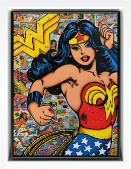 Wonder Woman - Original - White Framed