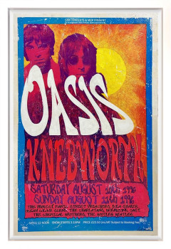 Oasis - Knebworth, August 1996 - Original - Framed