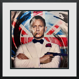 007 - James Bond - Paper - Black Framed