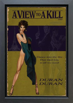 1985 - A View To A Kill - Original - Black Framed