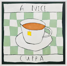 A Nice Cuppa - Deluxe Canvas - Original - Framed