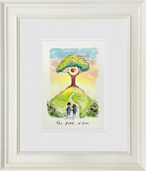 A Path Of Love - Sketch - Original - Framed A Path Of Love - Sketch - Original - Framed