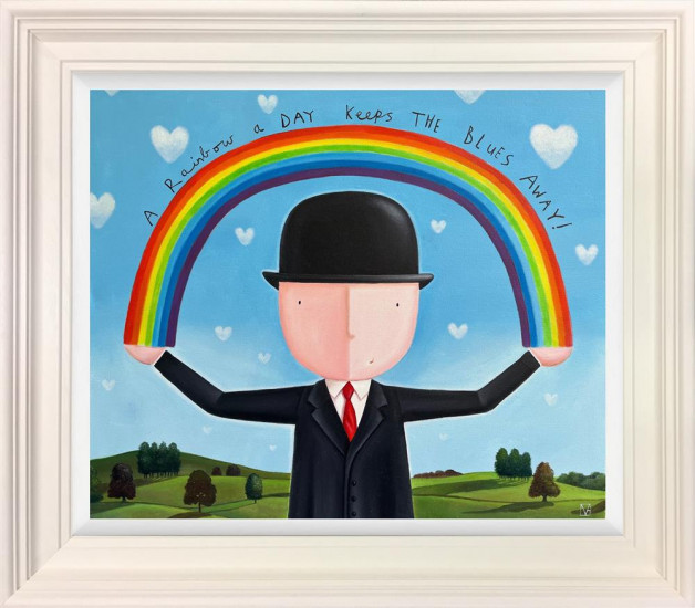 A Rainbow A Day.... - Original - Cream Framed