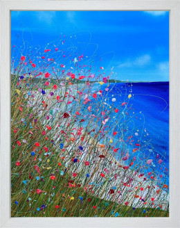 Above The Sapphire Sea - Original - Framed