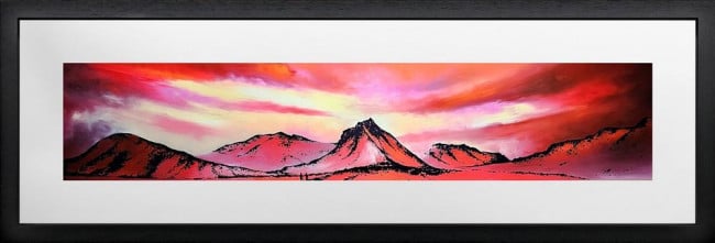 Across The Golden Skies - Original - Framed Across The Golden Skies - Original - Framed