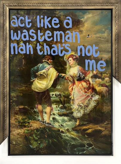 Act Like A Wasteman - Original - Framed Act Like A Wasteman - Original - Framed