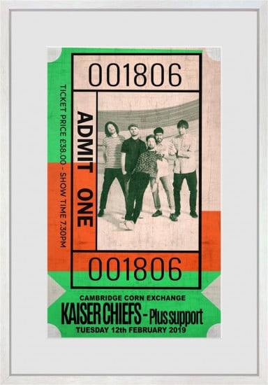Admit One - Kaiser Chiefs - Limited Edition - Framed Admit One - Kaiser Chiefs - Limited Edition - Framed