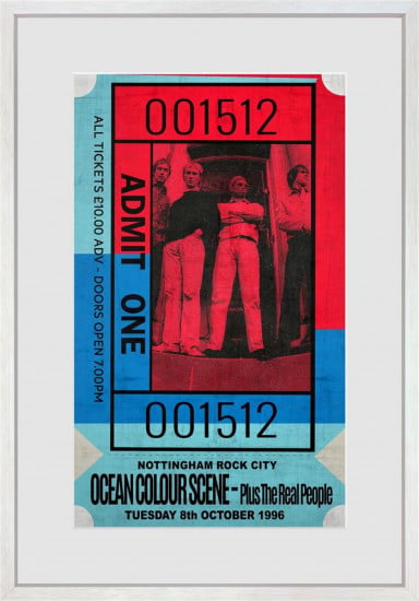 Admit One - Ocean Colour Scene - Limited Edition - Framed Admit One - Ocean Colour Scene - Limited Edition - Framed