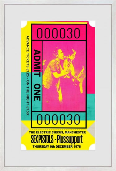 Admit One - Sex Pistols - Limited Edition - Framed Admit One - Sex Pistols - Limited Edition - Framed