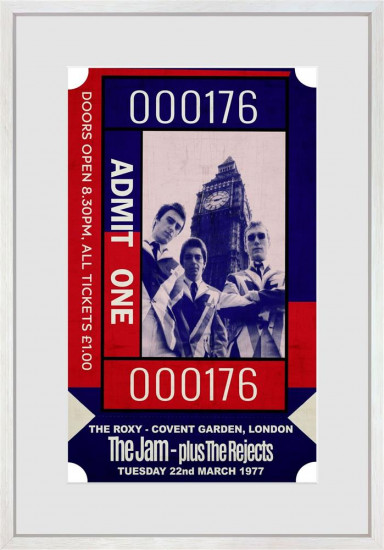 Admit One - The Jam - Limited Edition - Framed Admit One - The Jam - Limited Edition - Framed