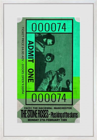 Admit One - The Stone Roses - Limited Edition - Framed Admit One - The Stone Roses - Limited Edition - Framed