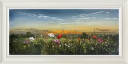 Afterglow Wildflowers - Original - Framed Afterglow Wildflowers - Original - Framed
