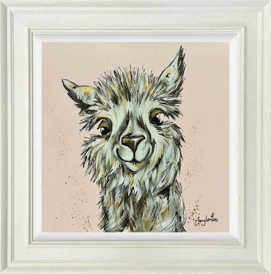 Alan - Original - White Framed