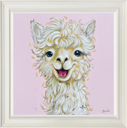 Alpaca La Vanilla - Original - Framed