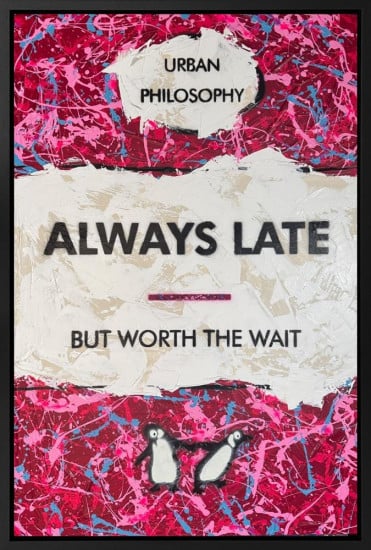 Always Late - Original - Framed Always Late - Original - Framed
