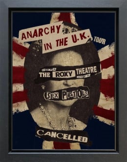 Anarchy In The UK Tour - Original - Framed Anarchy In The UK Tour - Original - Framed