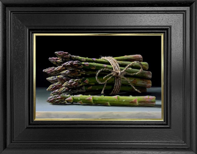 Asparagus In String - Original - Framed Asparagus In String - Original - Framed
