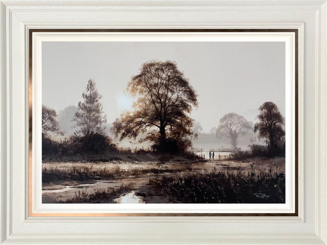 Autumn Romance - Original - White Framed Autumn Romance - Original - White Framed