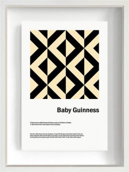Baby Guinness - Limited Edition - White Framed Baby Guinness - Limited Edition - White Framed