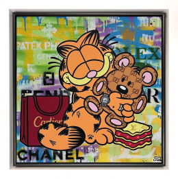 Bear Hugz - Original - White Framed