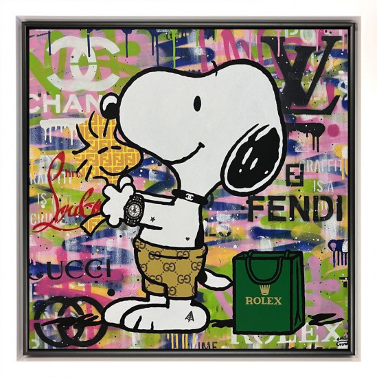 Best Of Friends - Original - White Framed Best Of Friends - Original - White Framed