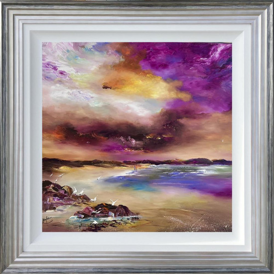 Beyond The Golden Shores - Original - Framed Beyond The Golden Shores - Original - Framed