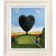 Big Love (Heart Shaped Tree) - Original - Cream Framed
