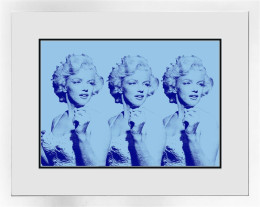 Blonde Bombshell - Limited Edition - White Framed