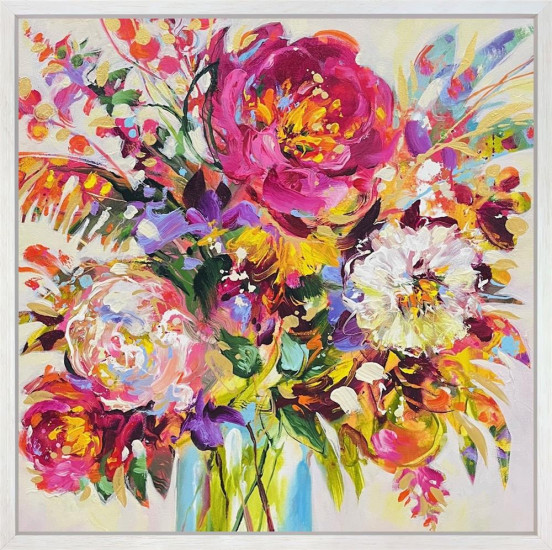 Bloom Of Happiness - Original - Framed Bloom Of Happiness - Original - Framed