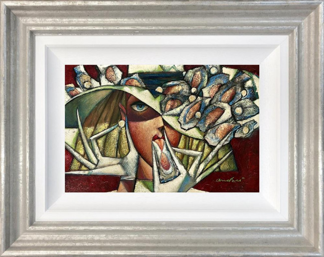 Blue Oyster Lover - Original - Framed Blue Oyster Lover - Original - Framed