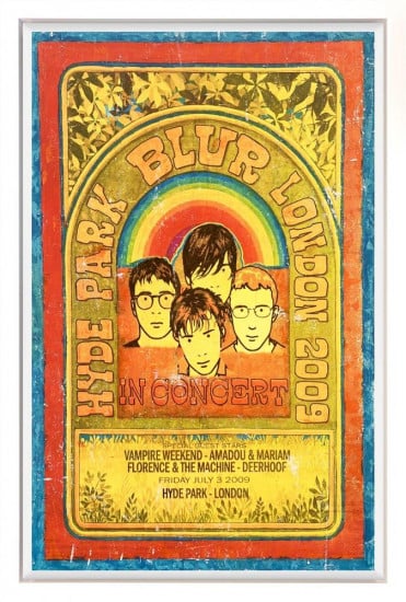 Blur - London Hyde Park 2009 - Original - Framed Blur - London Hyde Park 2009 - Original - Framed