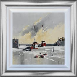Breaking Clouds Over The Wall - Original - Framed Breaking Clouds Over The Wall - Original - Framed