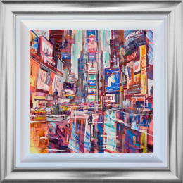 Bright Lights Of NYC - Limited Edition - Silver Framed