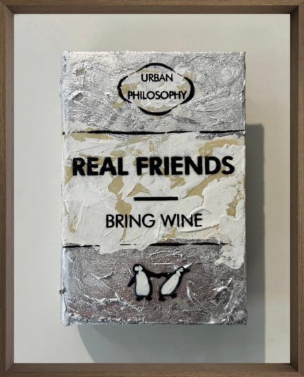Bring Wine - Silver Leaf - Mini 3D Storybook - Original - Framed Bring Wine - Silver Leaf - Mini 3D Storybook - Original - Framed