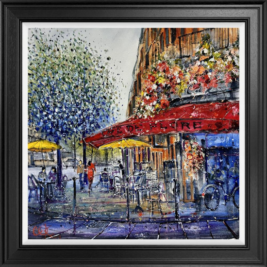 Cafe De Flore - Original - Framed