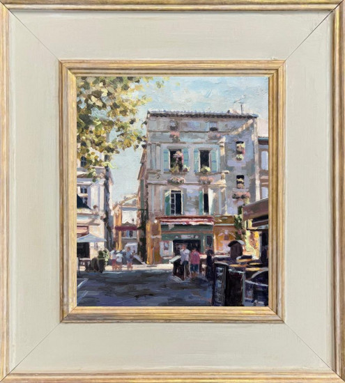 Cafe Light - Original - Framed Cafe Light - Original - Framed