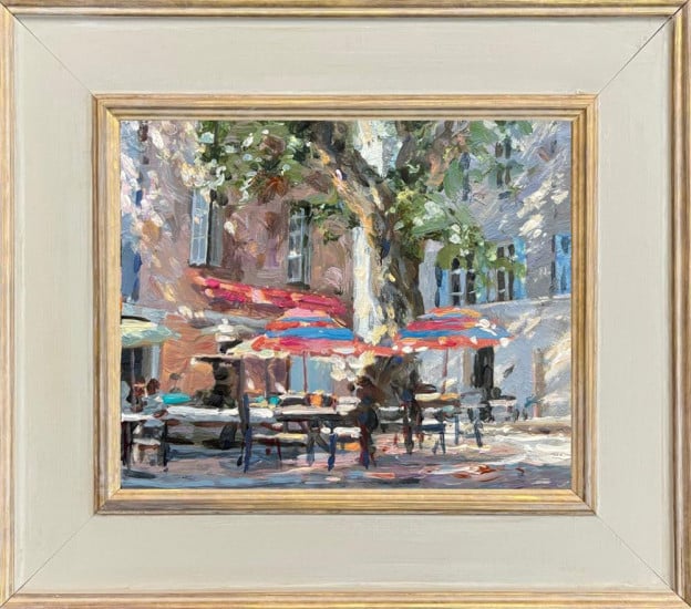 Cafe Square - Original - Framed Cafe Square - Original - Framed