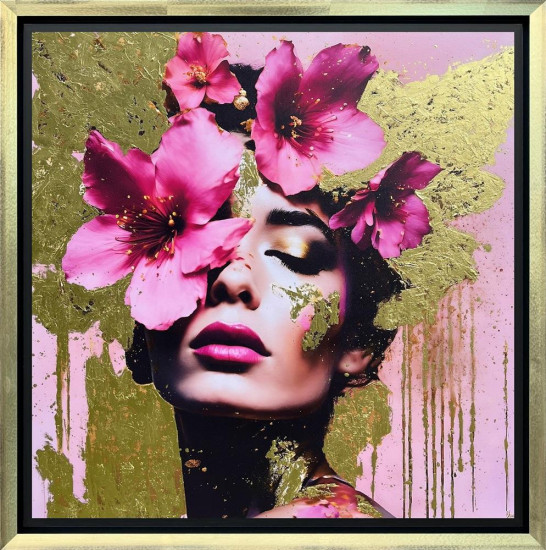 Camellia's Kiss - Original - Framed Camellia's Kiss - Original - Framed