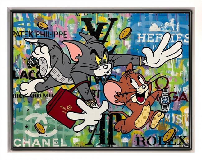 Catch The Mouse - Original - Framed Catch The Mouse - Original - Framed