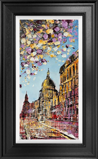 Catherdal Glows - Original - Framed Catherdal Glows - Original - Framed