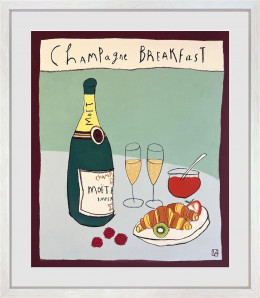 Champagne Breakfast - Original - Framed