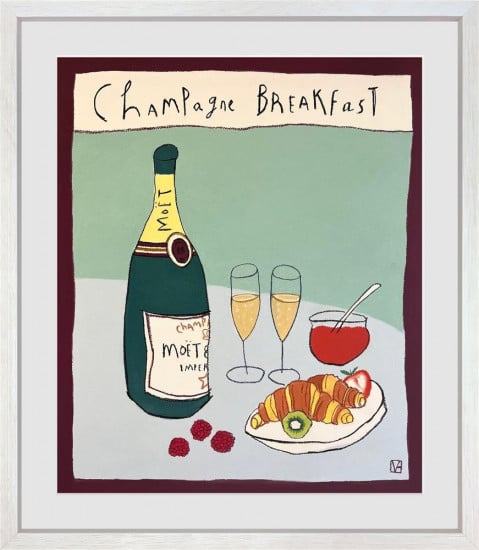 Champagne Breakfast - Original - Framed Champagne Breakfast - Original - Framed